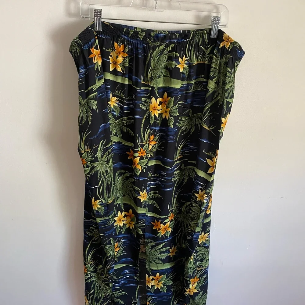 Clio Tropical Floral Shirt & Skirt Set Hawaiin‎ Tiki